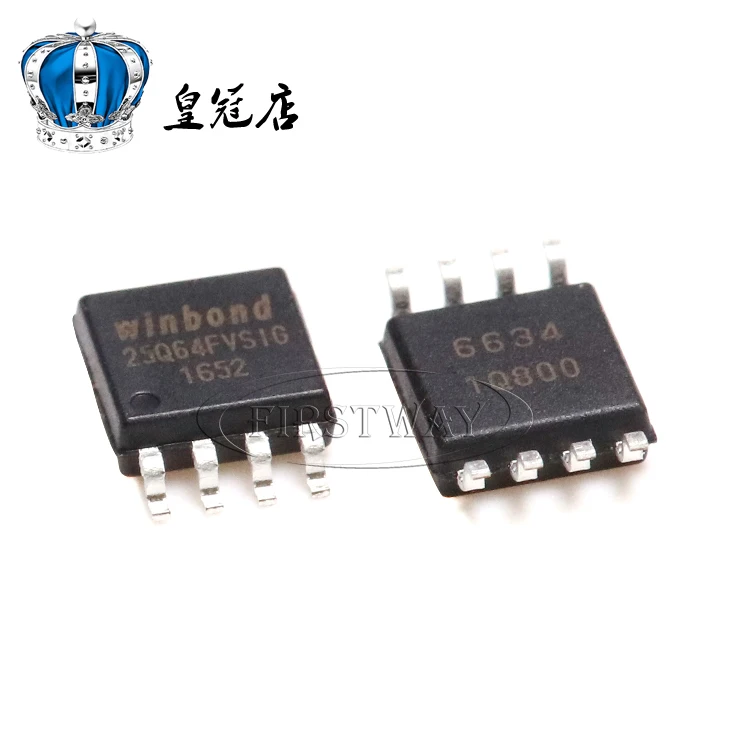2 шт. 25Q64FVSIG W25Q64FVSSIG 64mbit 8 Мб флэш-память лапками углублением SOP-8