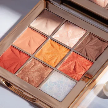 

New Arrival Charming Diamond Eyeshadow Palette 9 Colors Makeup Palette Matte Glitter Waterproof Eye Shadow Powder Beauty TSLM1