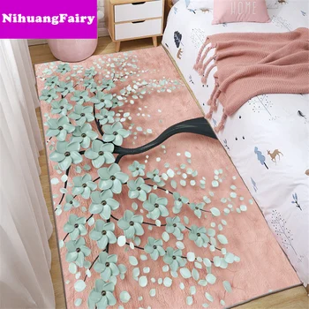 

Web celebrity girl style carpet bedroom full bed side blanket bed can sleep under the living room mat