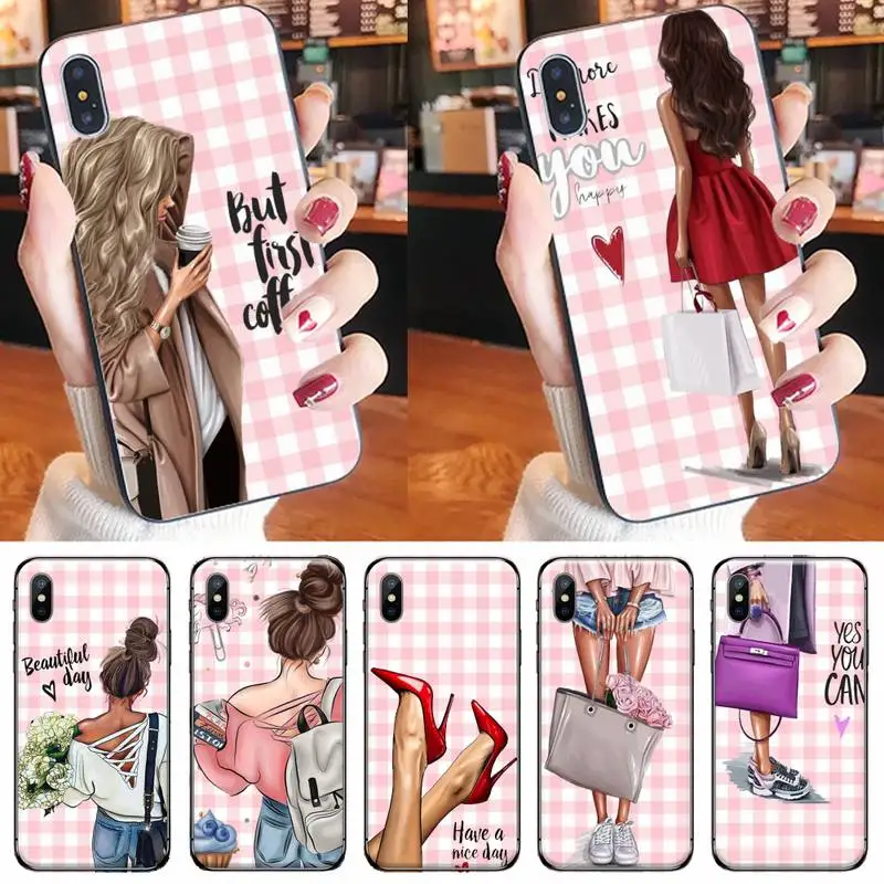 

Fashion Girls High Heels Phone Case for iPhone 11 12 pro XS MAX 8 7 6 6S Plus X 5S SE 2020 XR