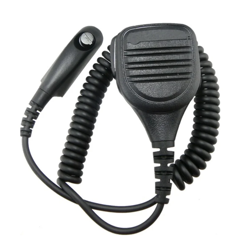 Altavoz resistente al agua micrófono para Motorola Walkie GP328 radio de dos vías Negro Altavoz resistente al agua micrófono para Motorola Walkie GP328 radio de dos vías Negro