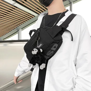 

Messenger Bag Tide Brand Men's Casual Chest Bag Tooling Ins Super Fire Waist Bag Small Shoulder Bag Japanese Shoulder Bag