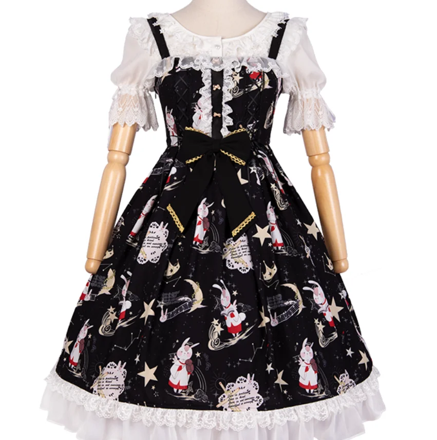 

cute girl kawaii girl cos princess College style Vintage court dress Vestidos sweet Cosplay palace loli lolita jsk bowknot