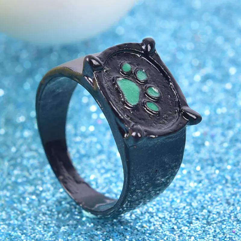 Anneaux Bagues Chat Noir Coccinelle Pour Fille Et Garcon Dessin Anime Email Vert Impression Patte D Amour Bijoux Tendance Type 08 Blanc Achat Vente Bague Anneau Bagues Chat Noir Coccinelle Po