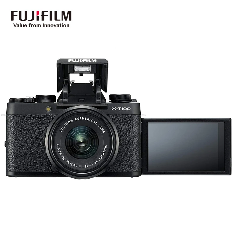 Fujifilm X-T100/XT100 беззеркальная цифровая Камера с XC15-45mm F3.5-5.6 OIS PZ объектив