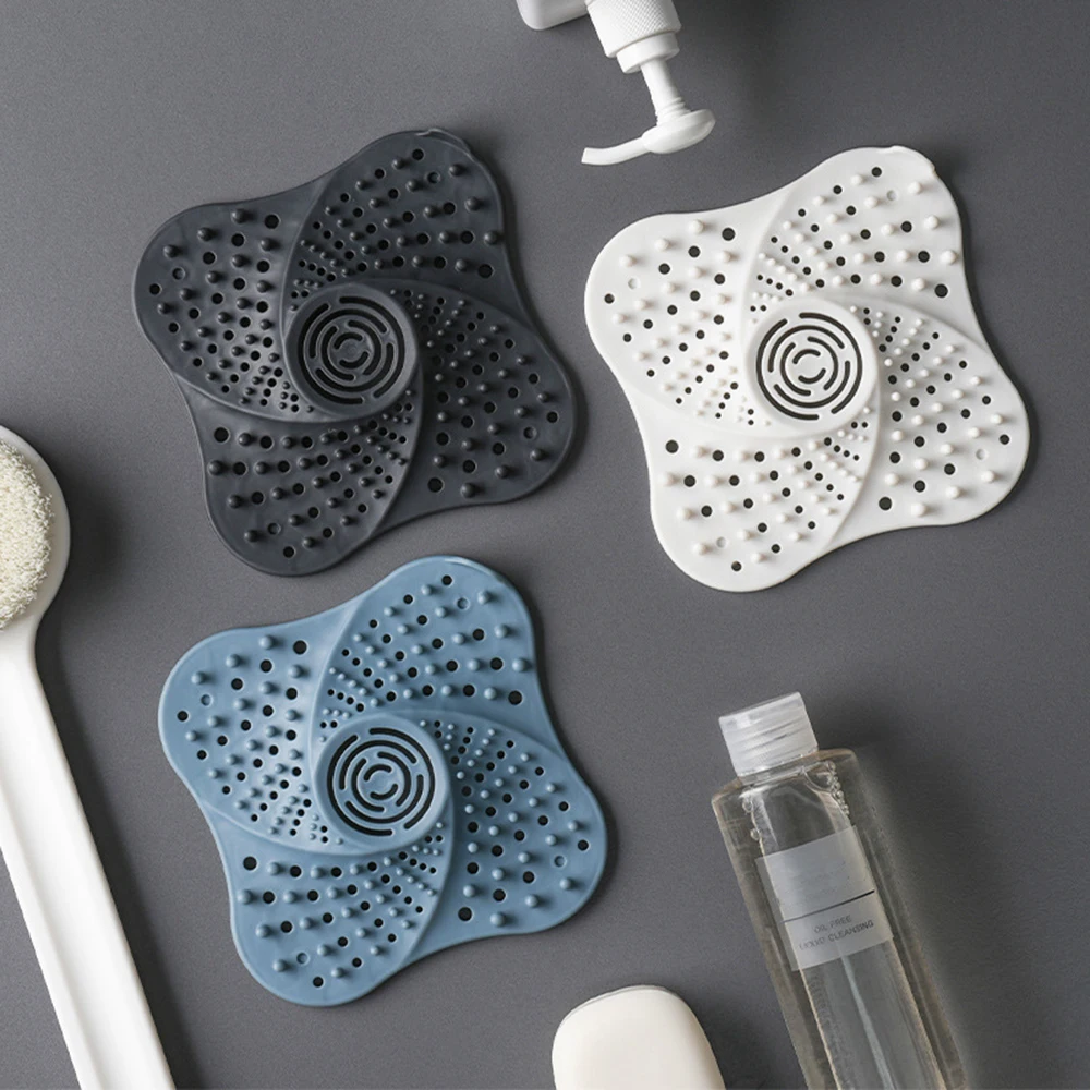 Силиконовые противозасоряющие фильтры для раковины Сливная крышка Ванная комната Душ волос фильтрующий коврик креативный домашний кухонный принадлежности
