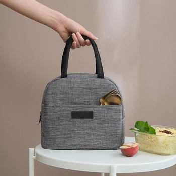 

Functional Pattern Cooler Lunch Box Portable Insulated Canvas Lunch Bag Thermal Food Picnic Lunch Bags For Women Kids