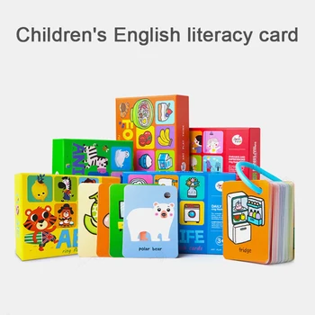 

1PCS English & Chinese Kids Book Characters Cards Learn Chinese Words with Pinyin Books for Children Color Art Education Books