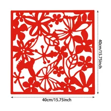 4x подвесной экран разделитель комнаты дерево-пластик перегородка стены Искусство домашний декор 40 см