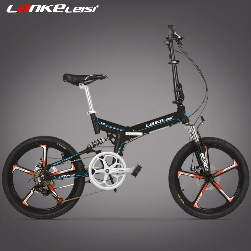 Складной велосипед 7 скоростей 20 дюймов обода из магниевого сплава передние и