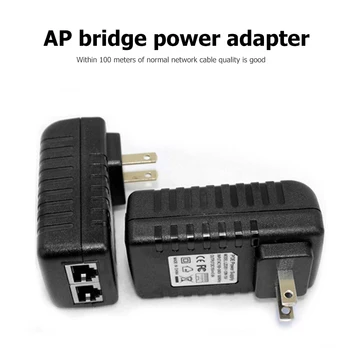 

Hot Cctv 48V/24V 0.5A POE Wall Plug Poe Injector Ethernet Adapter Converter Ip Camera POE Phone Power Supply US Eu Plug DropShip