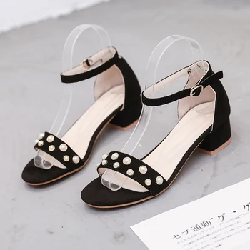 

2020 new pearl rhinestone women's high heels shallow mouth Peep Toe Wedding party high heels spring fashion luxury shoes women