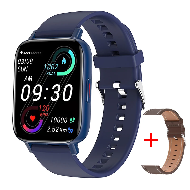 2021 New Smart Watch Men 1.69 inch Screen Bluetooth Answer/Dial Call Custom Dial 24 Hours Heart Rate Tracker Women Smartwatch 