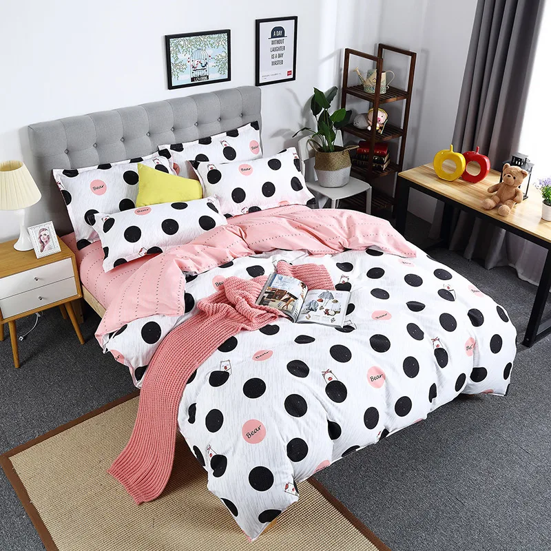 

Bedding Set Girls Cute Duvet Cover 240x220 King Size Quilt Cover With Pillowcase Bed Linen Sheet Bedclothes