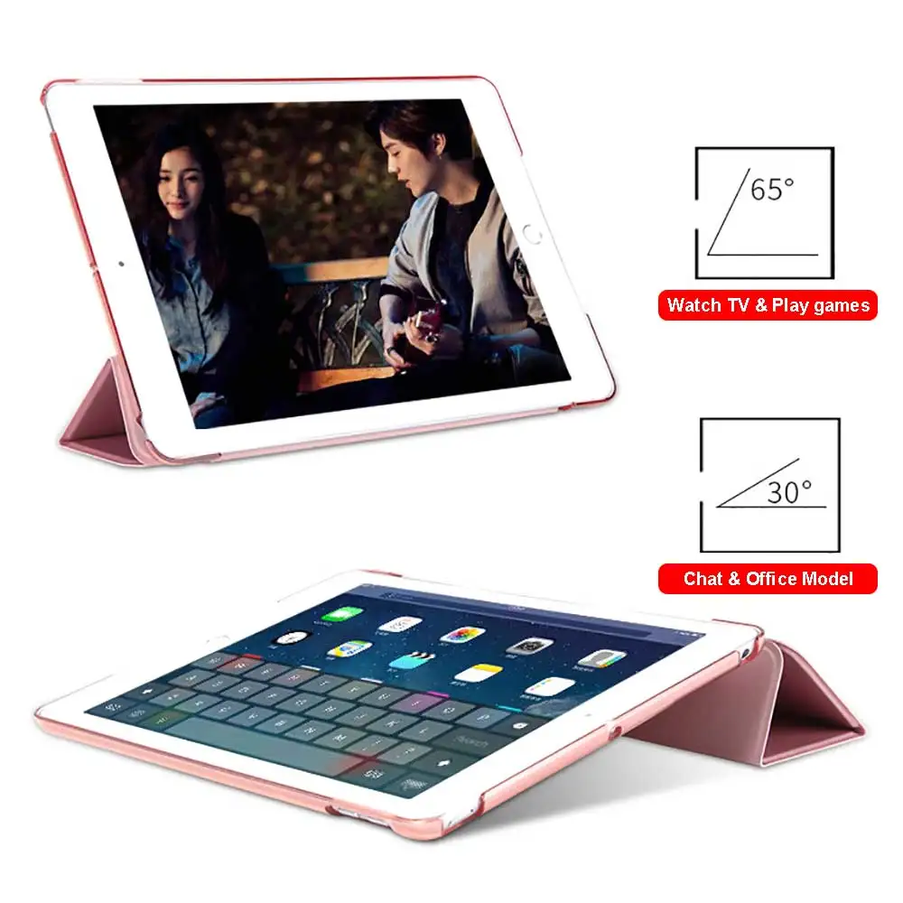 Для iPad 10,2 чехол тонкий кожаный тройной Стенд смарт-чехол для iPad 7-го поколения Чехол A2200 A2198 A2232 Funda W/ручка+ пленка