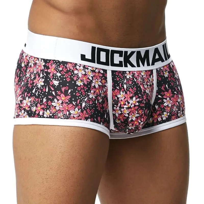 JOCKMAIL, Фирменное Сексуальное мужское нижнее белье, боксеры, трусы, гей, с мешочком для пениса, домашняя одежда для сна, высокое качество, мужское нижнее белье, боксеры, шорты, одежда для сна
