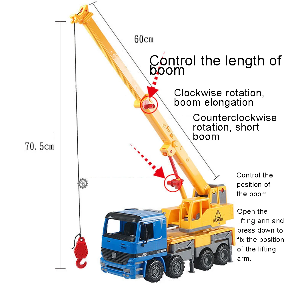 Моделирование телескопический кран грузовик, инженерный Транспорт модель Развивающие игрушки для детей модель автомобиля детская
