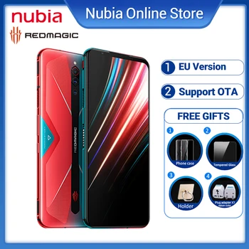 Перейти на Алиэкспресс и купить Смартфон ZTE Nubia Red Magic 5G, 6,65 дюйма, 144 Гц, Snapdragon 865, Wi-Fi, 6 дюймов, NFC, 4500 мАч, Google Play, 55 Вт, быстрая зарядка, мобильный телефон