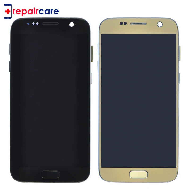 5,1 ''Супер AMOLED ЖК-дисплей с рамкой для SAMSUNG Galaxy S7 плоский дисплей G930 G930F сенсорный экран дигитайзер
