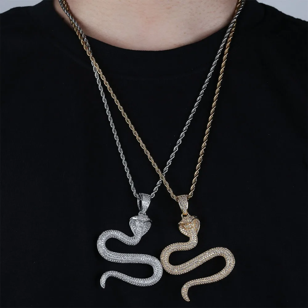 Jewelry JINAO Hip Hop Iced Out Cobra 