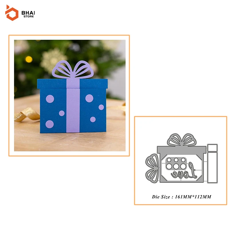 

2021 New Metal Cutting Dies for Paper Card Album Gift Box Set Christmas Decorative Crafts Scrapbooking Hole Punch Stencil