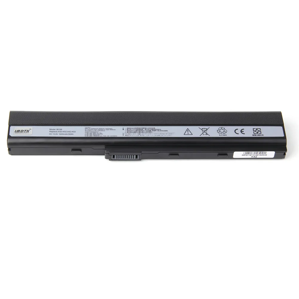 LMDTK новинка 6 ячеек Φ K42 K52 K42JA X42J A42J бесплатная доставка|laptop battery|6 cell laptop batterybattery for