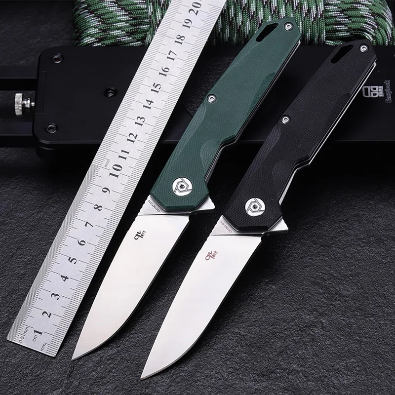 

CH1047 Outdoor Camping Hunting Folding Knife D2 Blade G10 Handle Small Knives Defense Survival EDC Tool
