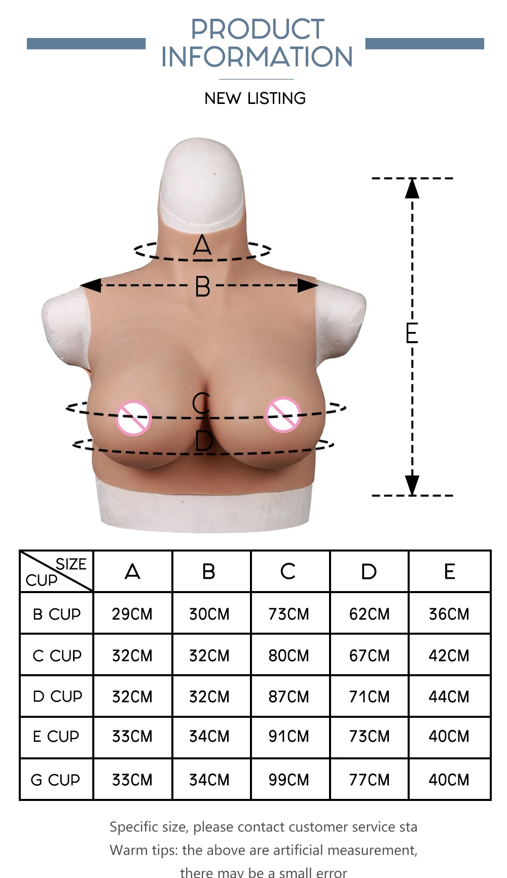 Realistic Silicone Breast Forms Fake Boobs Tits Meme Enhancer Crossdresser Transgender Drag Queen Shemale Crossdressing Bust (2)