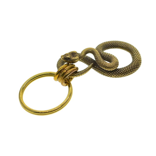 Fish U Hook Keychains, Snake Brass Keychain, Cobra Snake Keychain