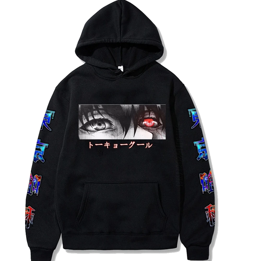 

Harajuku Fashion Designer Streetwear Female/Men Hoodies Japanese Anime Tokyo Ghoul Novelty Graphic Hoodie