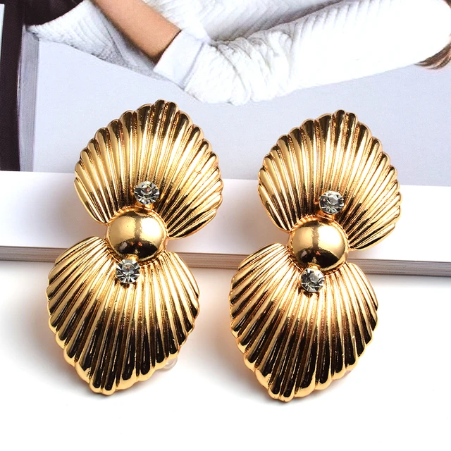 Mallow Fruit - Gold Drop Earrings | Kami-Jewelry