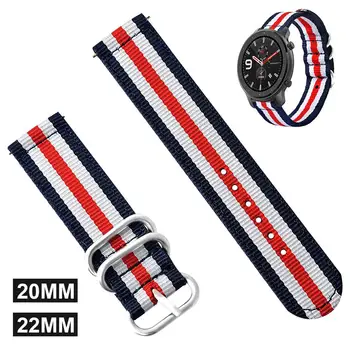 

Personality Smart Bracelet Replacement Band Color Canvas Strap Band for Huami Watch Amazfit GTR 42MM/47MM Version Strap