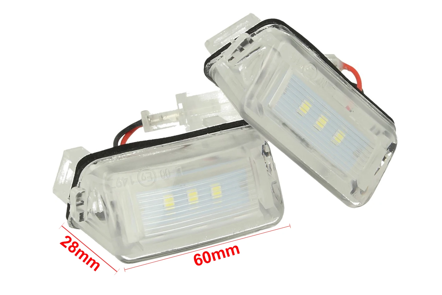 CARALL LE3325 набор светодиодных номерных знаков для Peugeot 206 207 407 406 306 307 308 5008 Partner Tepee Citroen