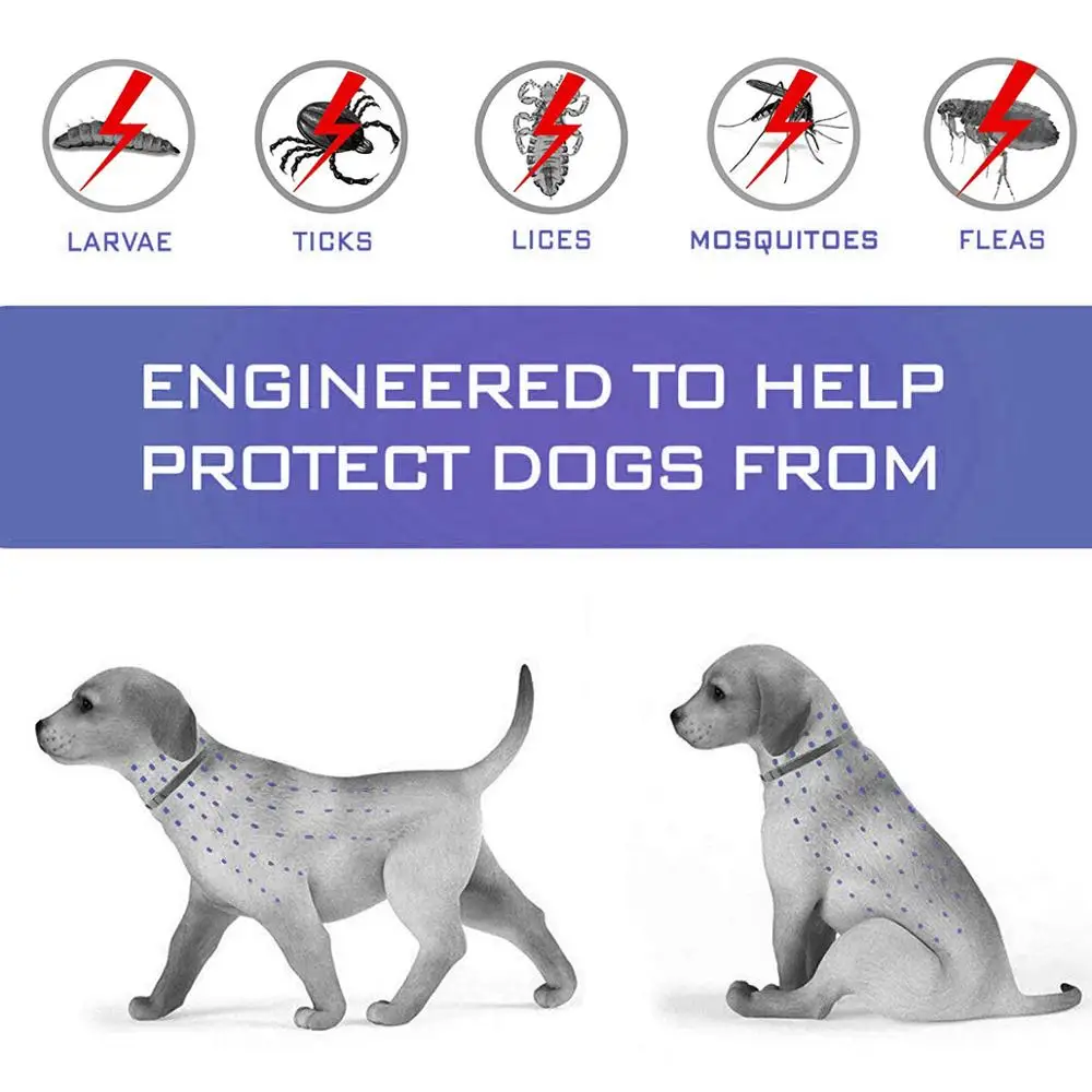

Dog Collars Cat Dog Flea Collar Flea and Tick Collar Insect Repellent Collar Essential Oil Repellent Flea Pet Collar