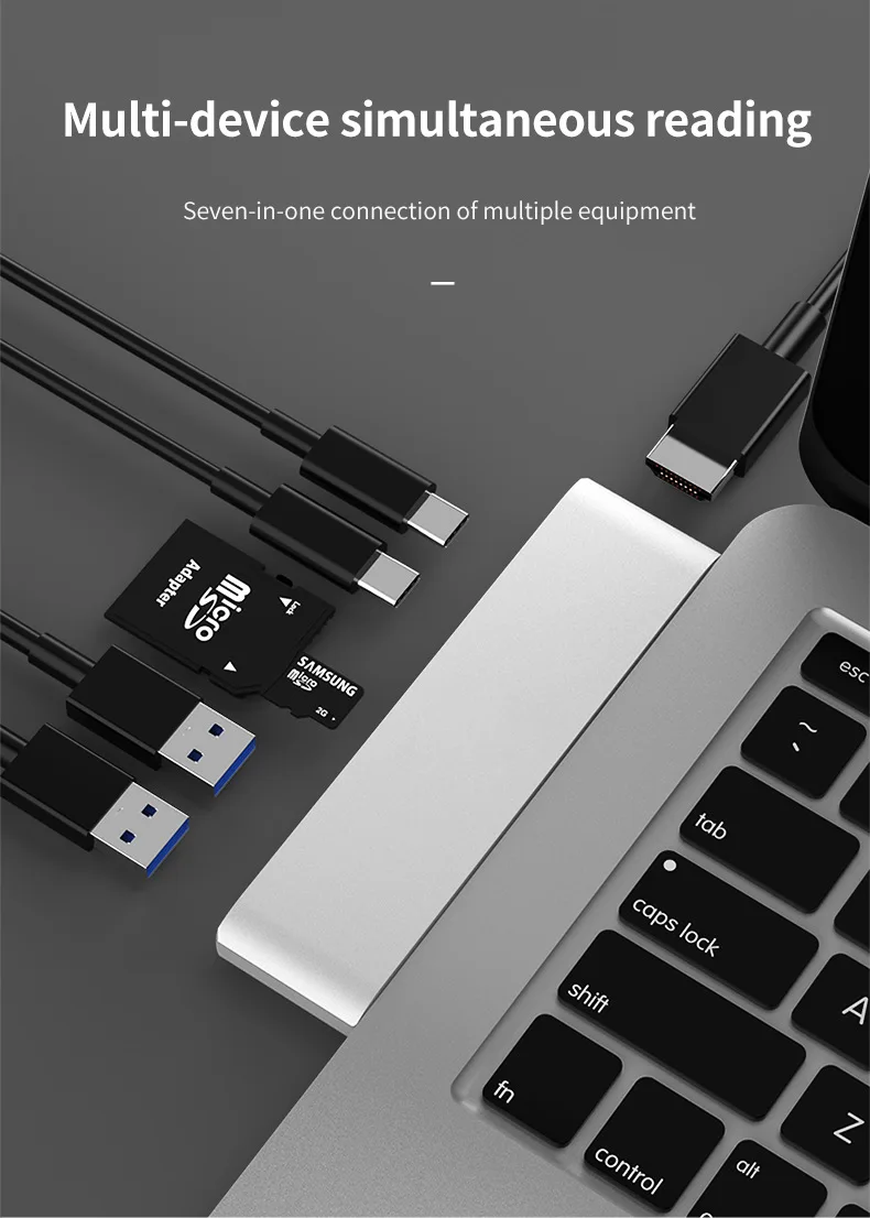 Usb-хаб C концентратор к Мульти USB 3,0 HDMI адаптер USB разветвитель для MacBook Pro док-станция Thunderbolt 3 концентратор Двойной Концентратор USB Type C