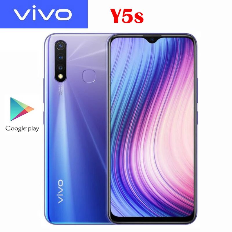Оригинальный Новый Официальный смартфон VIVO Y5s 4 Гб 128 ГБ Helio P65 16.0MP 3 задние камеры