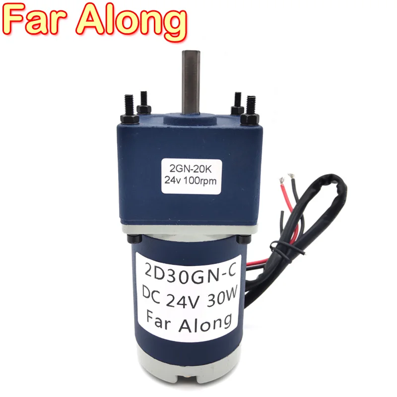 12V 24V Micro Metal DC Electric Geared Motor 30W Slow Speed 10-600RPM Low Noise Reversible Adjustable | Обустройство дома
