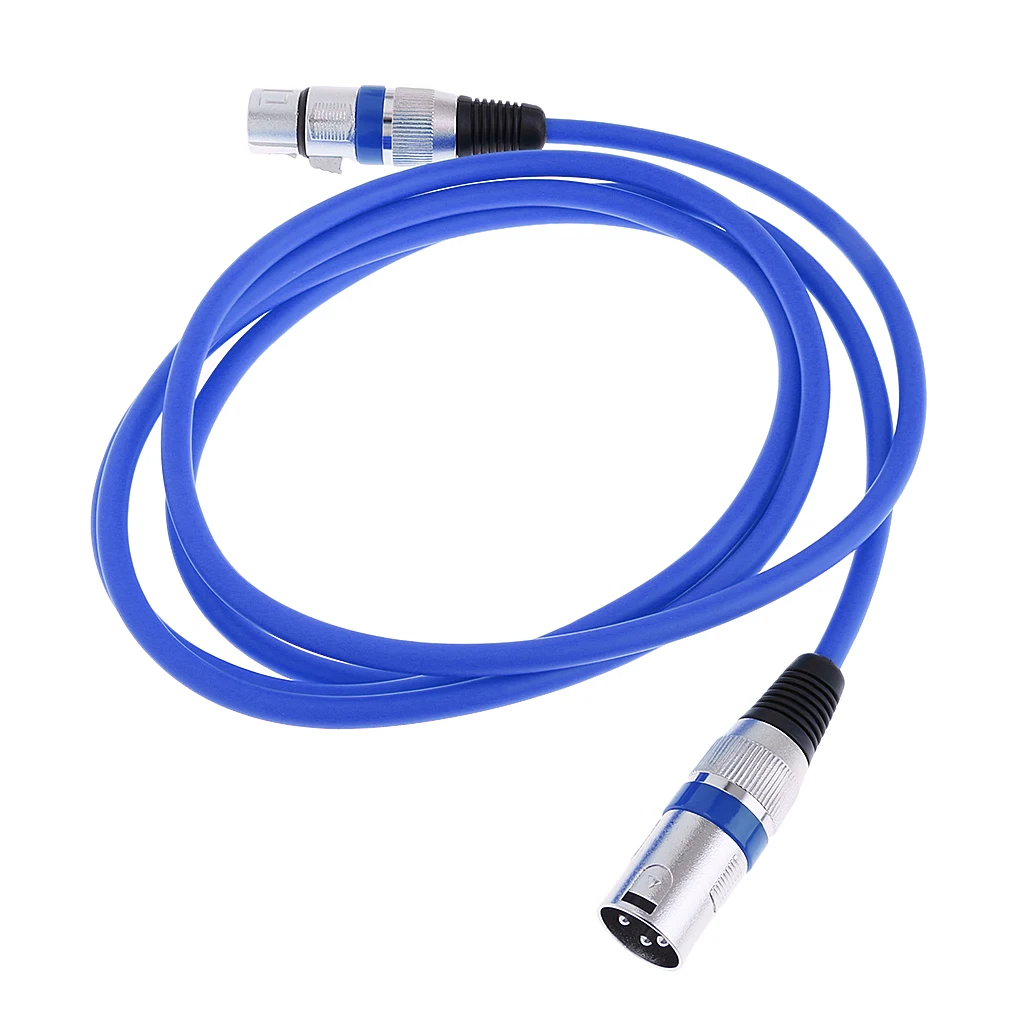 2M/6Ft XLR Male/Female Balance 3pin MIC Shielded Cable Microphone Audio Cord