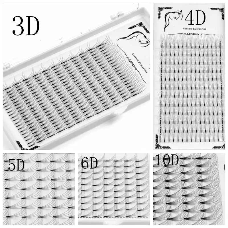QUXINHAO оптовая цена объем 3D 4D 5D 6D 10D для удлинения ресниц 100% ручная работа волосы