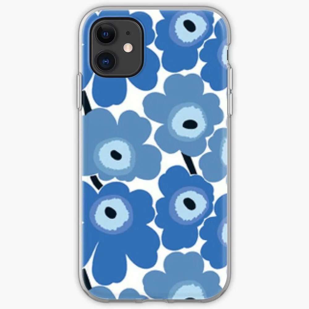 Синий мягкий чехол Marimekko для iPhone 7 8 6 6s Plus 5S 4 силиконовый прозрачный X Xs 11 Pro Max