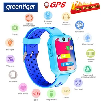 

Greentiger S10 Smart Kids Watch GPS Tracker SOS Call back SIM Location Camera for Baby Safe Children Smart Watches PK S6 S9 Q02