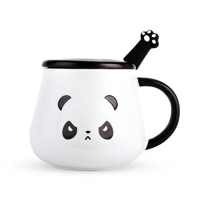 500ml-Creative-Cartoon-Panda-Ceramic-Mug-Coffee-Cup-with-Lid-Spoon-Milk-Cup-Large-Capacity-Couple (1)