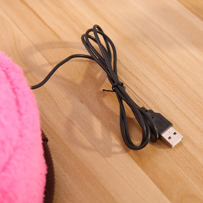 Пушистый тканевый USB Коврик для мыши с подогревом коврик для Мыши Mause Alfombrilla Ordenador грелка для рук с напульсником теплый зимний коврик для мыши