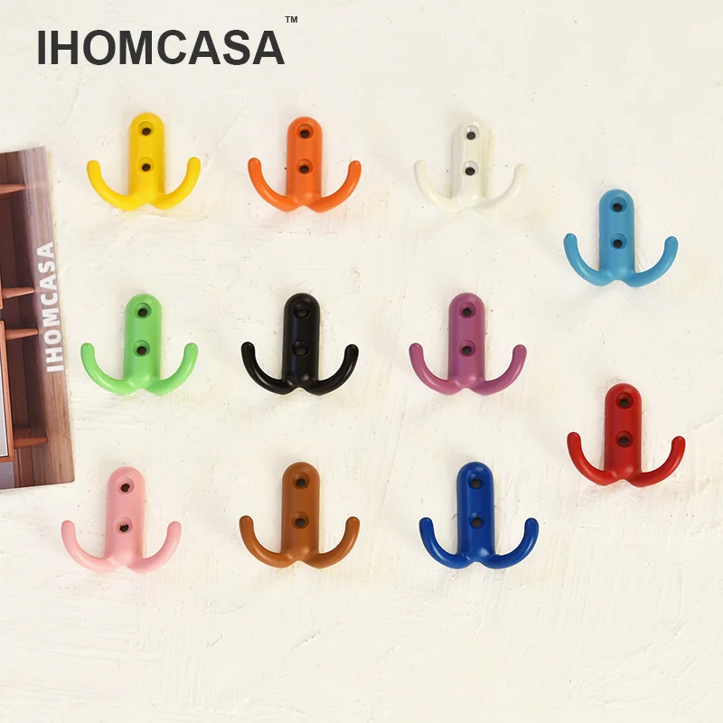 Hook Hanger Keys Hanging Towel Hook Wall Key Holder Hook Decorative Creative Hooks Multicolor Metal Nordic Style 4