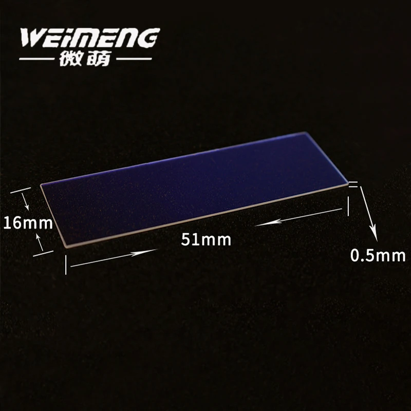 Лазерный фильтр Weimeng линзы для косметических инструментов 51*16*0 5 мм 640nm кварцевый