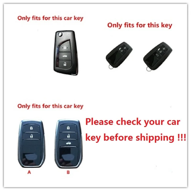 Чехол для ключей автомобиля из углеродного волокна для Toyota Yaris Prius Camry Corolla Avensis Auris Verso Prado REIZ Crown RAV4 C-HRCHR Aygo Scion TCIM