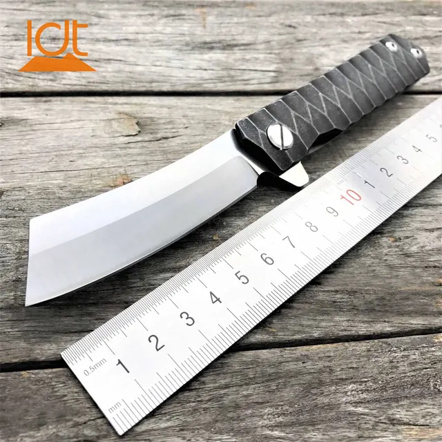 LDT Twosun Tanto Folding Knife D2 Blade Steel Handle Tactical Knives Camping Survival Hunting Pocket Flipper Knife EDC Tools 2