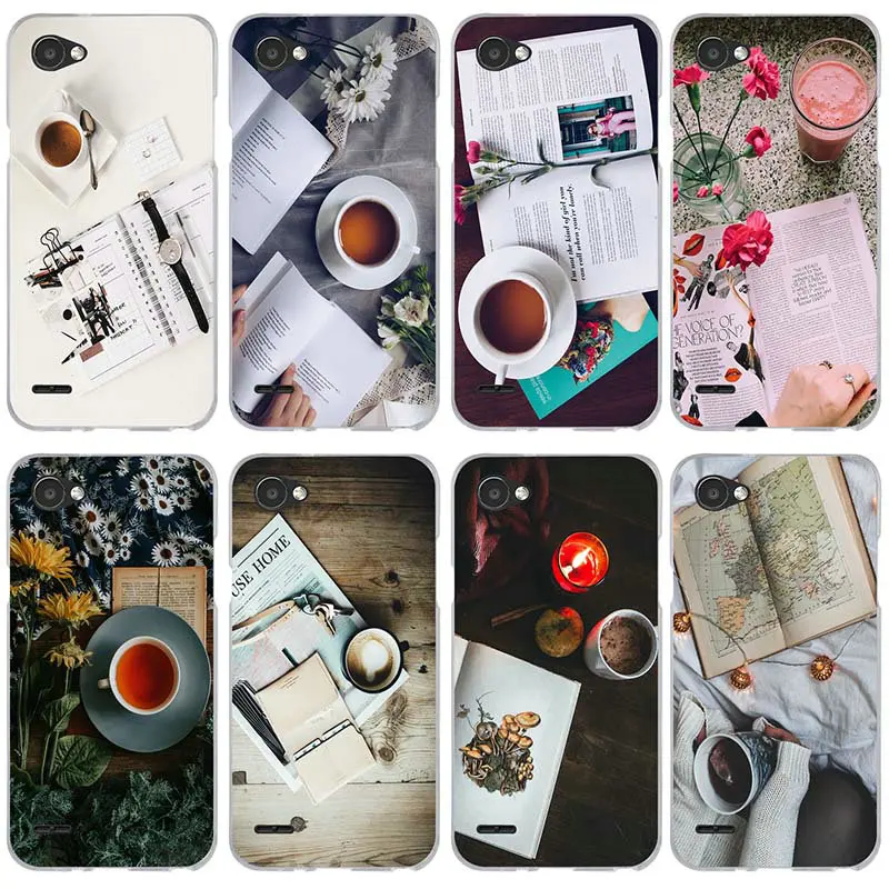 Soft Silicone TPU Phone Case for LG G2 G3 Mini G4 G5 G6 K4 K7 K8 K10 2017 V10 V20 V30 Nexus 5X Coque Shell Bags Coffee Book Tea | Мобильные