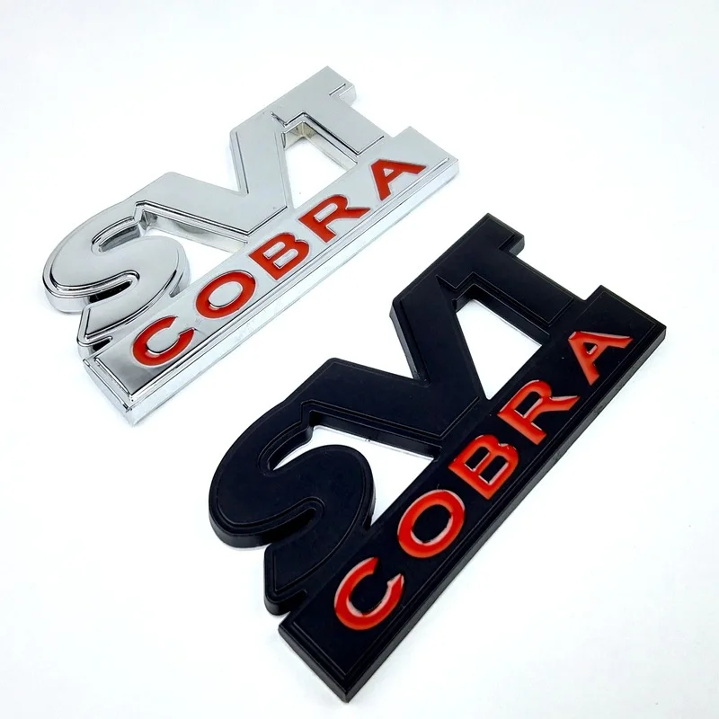Mustang Cobra 3D Модифицированная стерео Автомобильная наклейка s SVT Металлическая Автомобильная наклейка