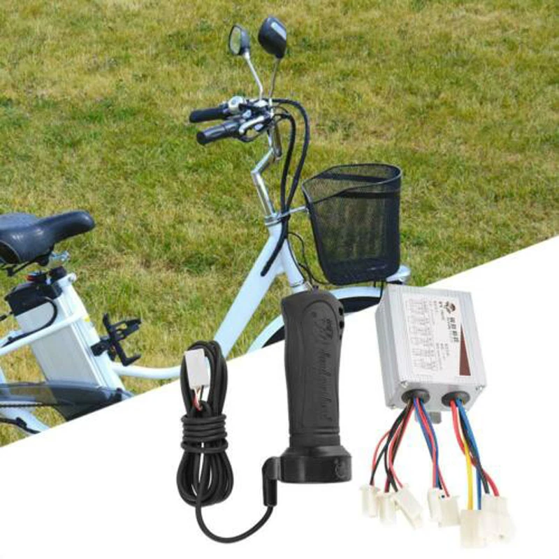 

24/36/48V Motor Brushed Speed Controller Box &Throttle Grip For E-Bike E-Scooter For Electric Bicycles/ Tricycles/ Scooters